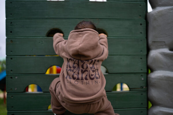 Katu Kanga Fleece Tracksuit - Coral Pink - Image 2
